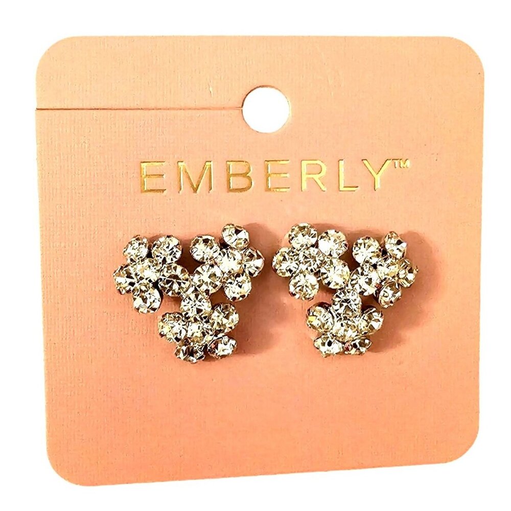 Emberly Flower Cluster Stud Earrings